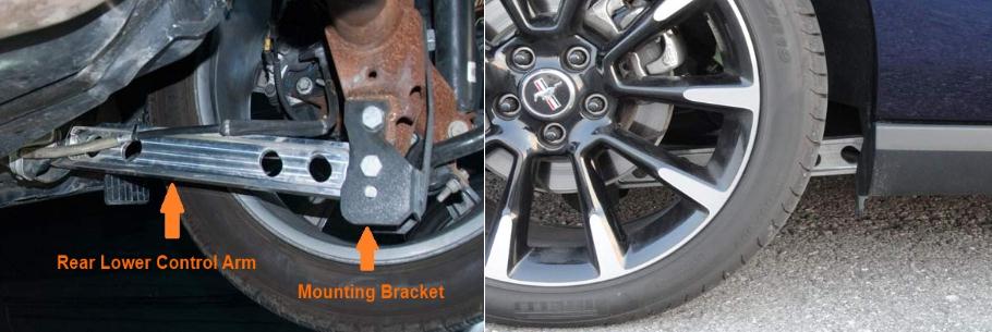 Labeled 2005-2014 Rear Lower Control Arms